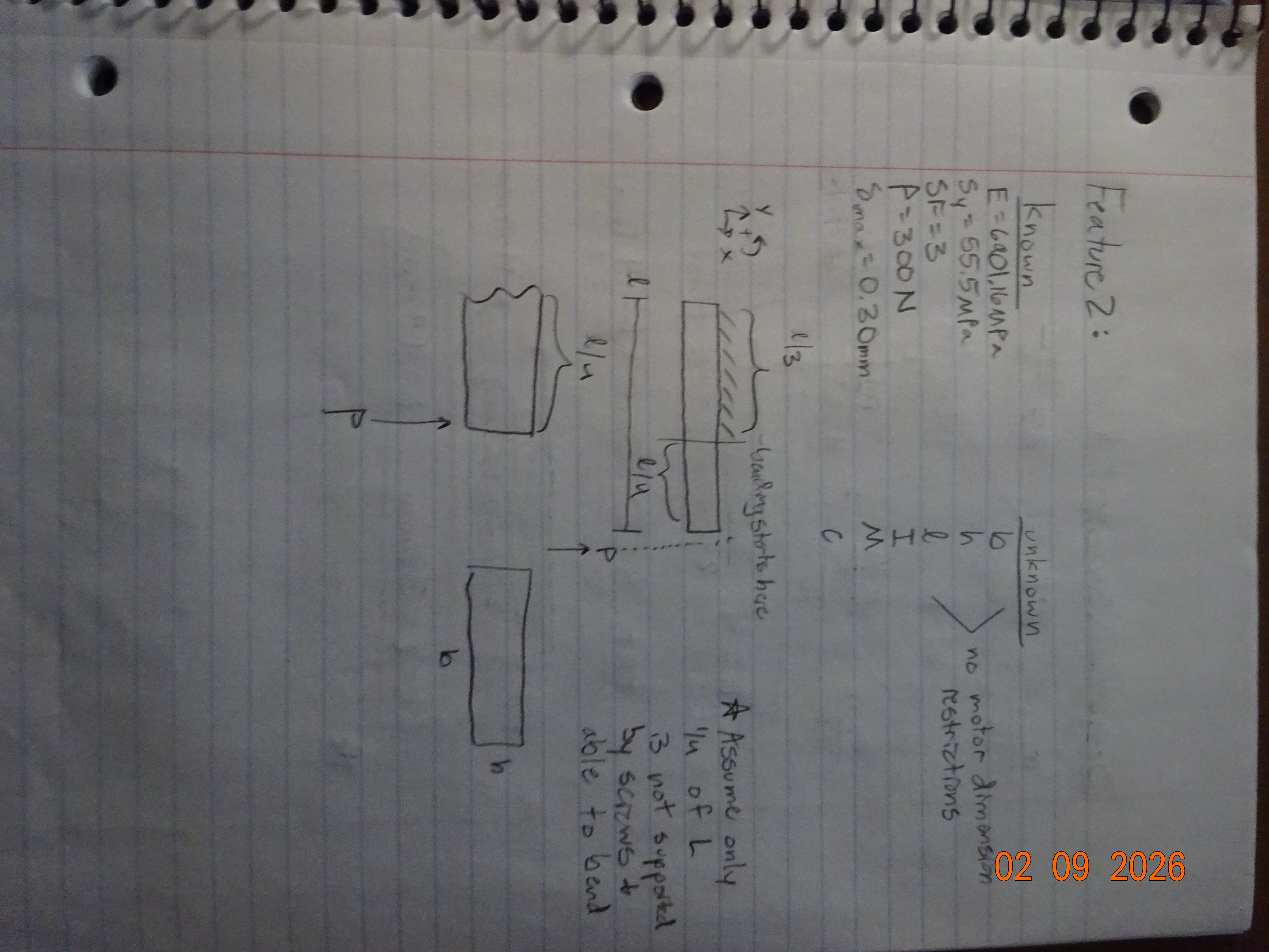 Feature two parameters and FBD