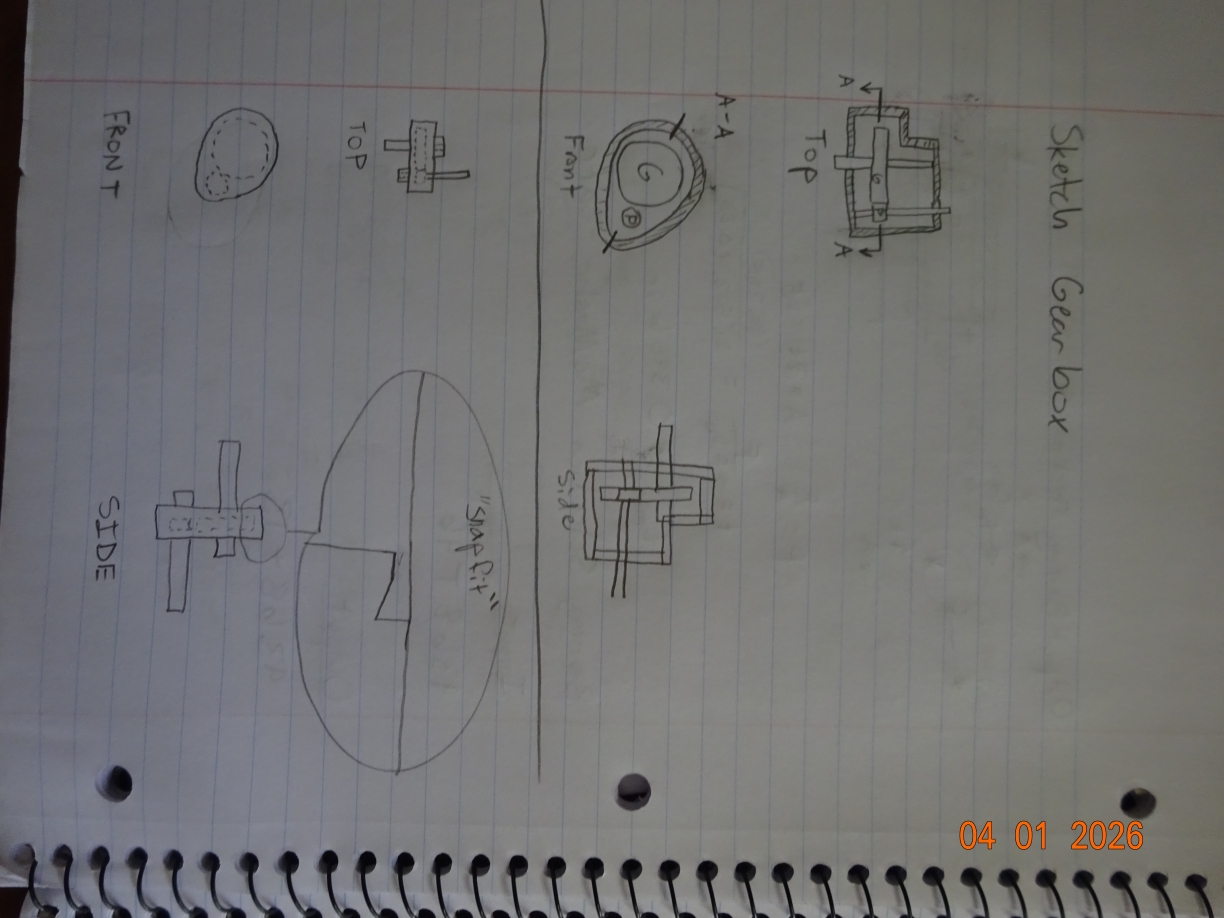 GearBox Housing Sketches