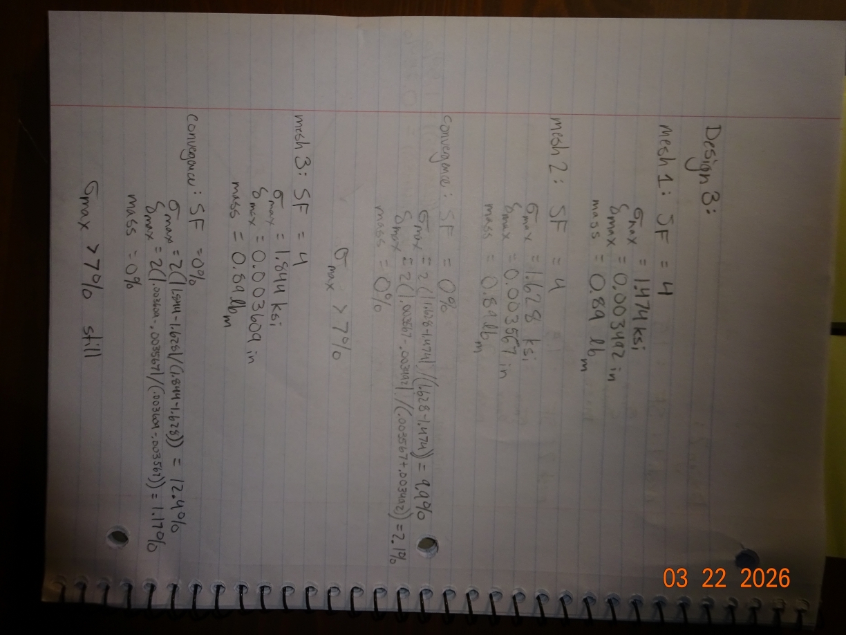 Verifying Convergence - Design 3