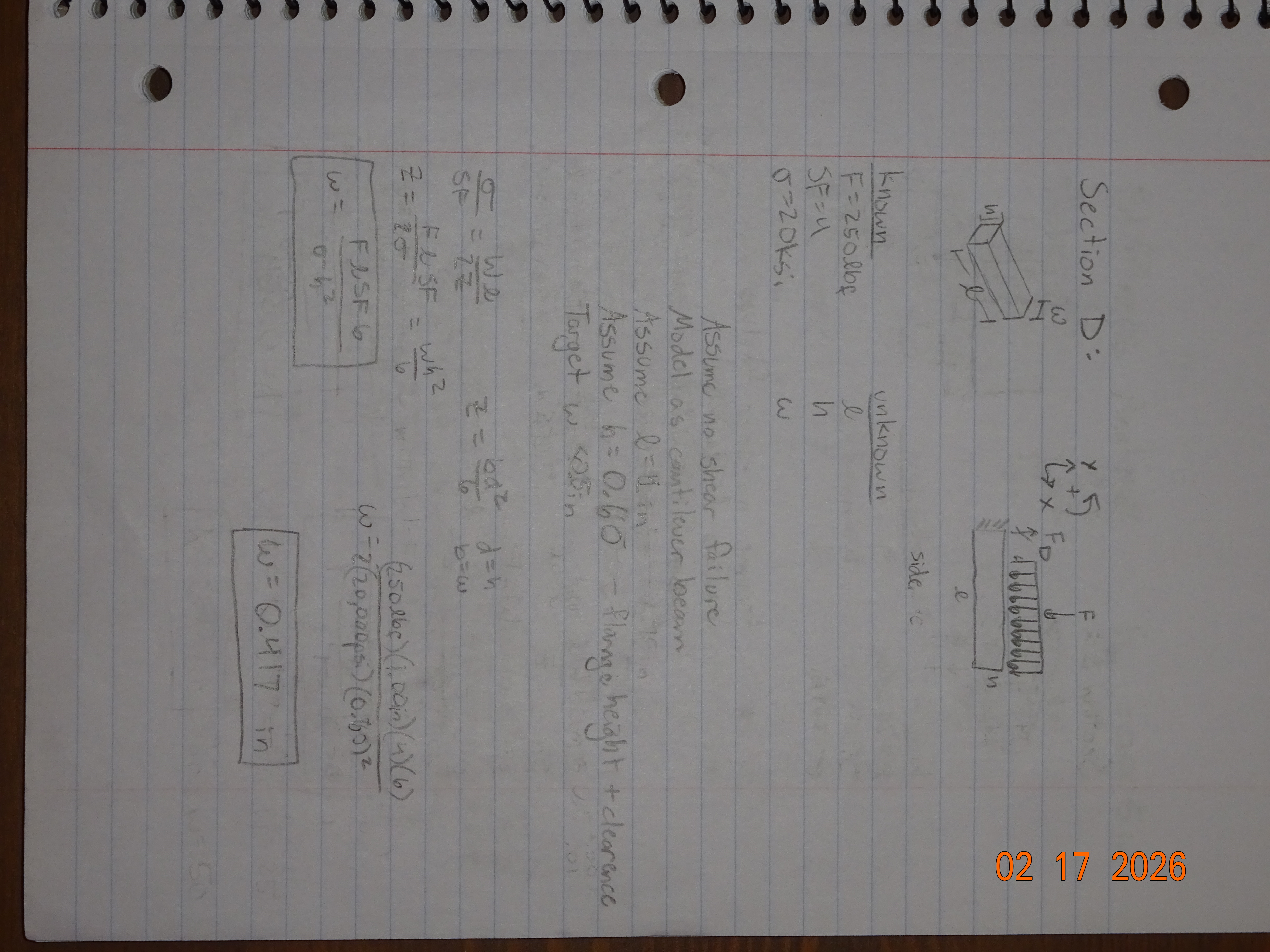 Stress Analysis Section D