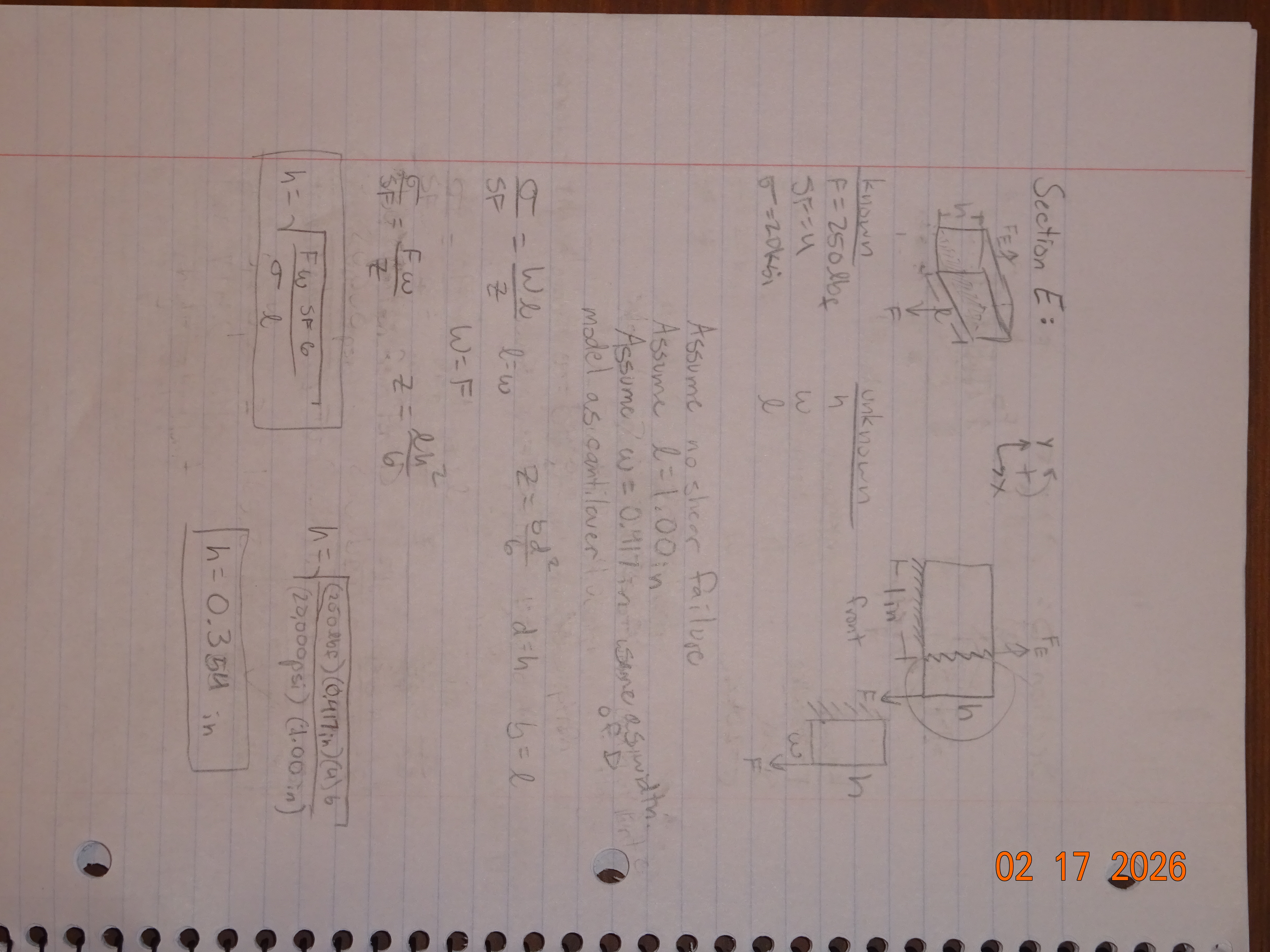 Stress Analysis Section E